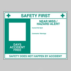Safety First - Dry Wipe Board - Safety First - Dry Wipe Board -