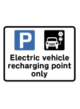 Electric Vehicle Recharging Point Only - Class RA1 - Temporary