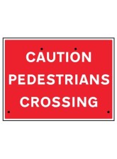 Re-Flex Sign - Caution - Pedestrians Crossing