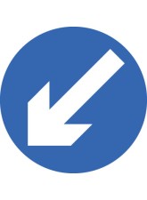 Fold Up Sign - Keep Left