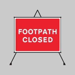 Footpath Closed Reflective Fold Up Sign - 