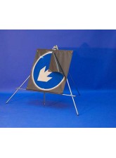 Keep Left / Right Reversible Arrow Reflective Fold up Sign