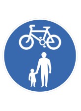 Pedal Cycle & Pedestrian Route Only - Class RA1