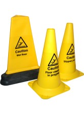 Caution Slippery Surface - Round Cone