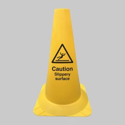 Caution Slippery Surface - Round Cone - 