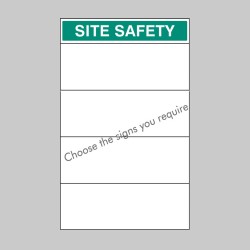 Custom Site Safety Board - Select 4 Signs - 
