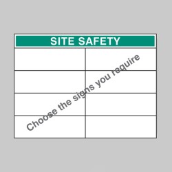 Custom Site Safety Board - Select 8 Messages - 