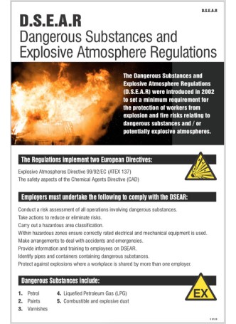 DSEAR - Poster (Dangerous Substances & Explosive)