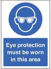 A4 - Eye Protection Must be Worn