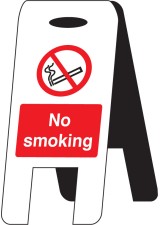No Smoking - Lightweight Standing Folding Sign