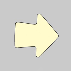 Anti-slip Floor Graphics - Arrows - Photoluminescent (Pack of 20) - 
