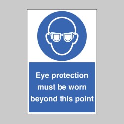 Eye Protection Must be Worn - Floor Graphic - 