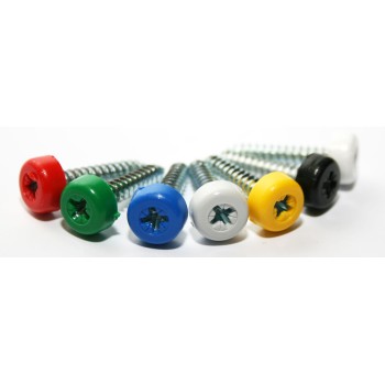 Red Poly Top Screws (Pack of 12) - Red Poly Top Screws (Pack of 12) -