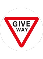 Stop Give Way - Floor Graphic
