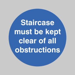 Staircase Must be Kept Clear - Floor Graphic - 