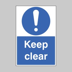 Keep Clear - Floor Graphic - 