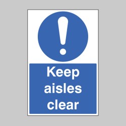 Keep Aisles Clear - Floor Graphic - 