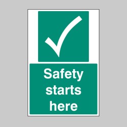 Safety Starts Here - Floor Graphic - 