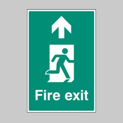 Fire Exit - Up / Straight On - Floor Graphic - 