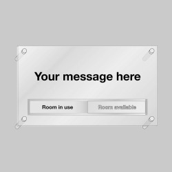Custom Aluminium Door Message with Slider - Custom Aluminium Door Message with Slider -