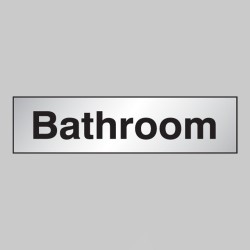 Bathroom - Engraved - Aluminium / Brass Effect - 