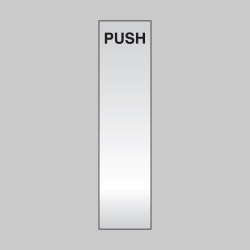 Push - Deluxe Engraved Door Plate - 