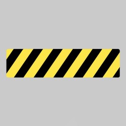 Anti-Slip Mat - Black / Yellow Chevron - 