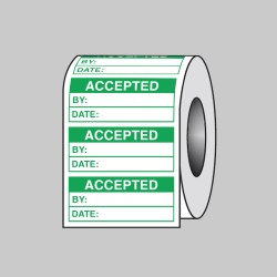 Accepted (Roll of 100 Labels) - 