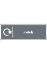 Metals - WRAP Recycling Sign