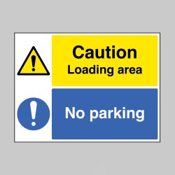 Caution - Loading Area - No Parking - Caution - Loading Area - No Parking -