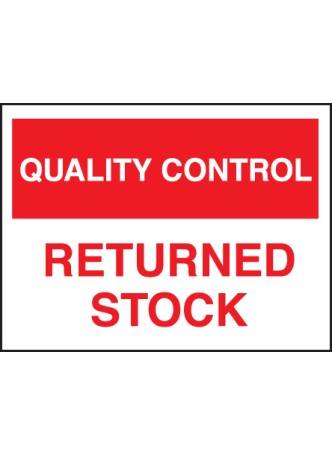 Quality Control - Returned Stock
