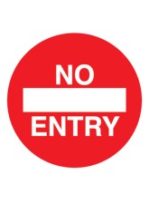 No Entry - Floor Graphic (Circle)